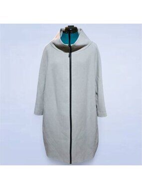 Nikki Jones Stone Taupe Drape Jacket with Pockets - Size‎ Large